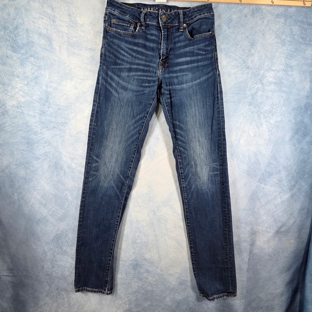 American Eagle Ne(x)t Level Flex Skinny Jeans Mens 30x36 Dark Wash Blue Denim